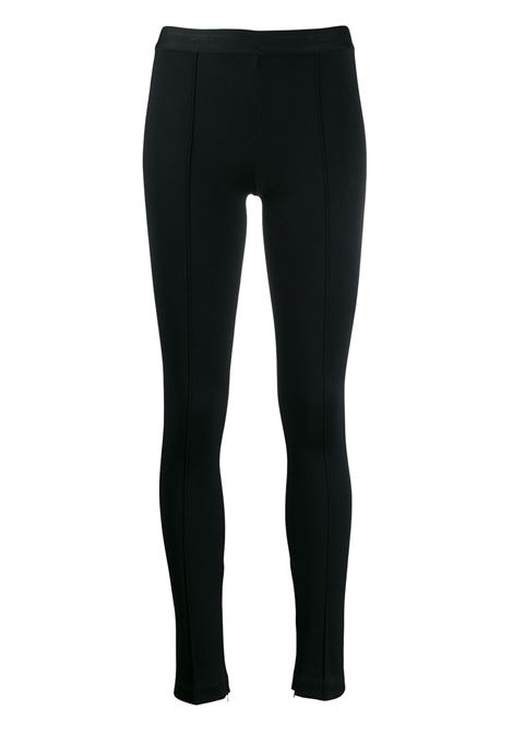 Leggings aderenti in nero - donna